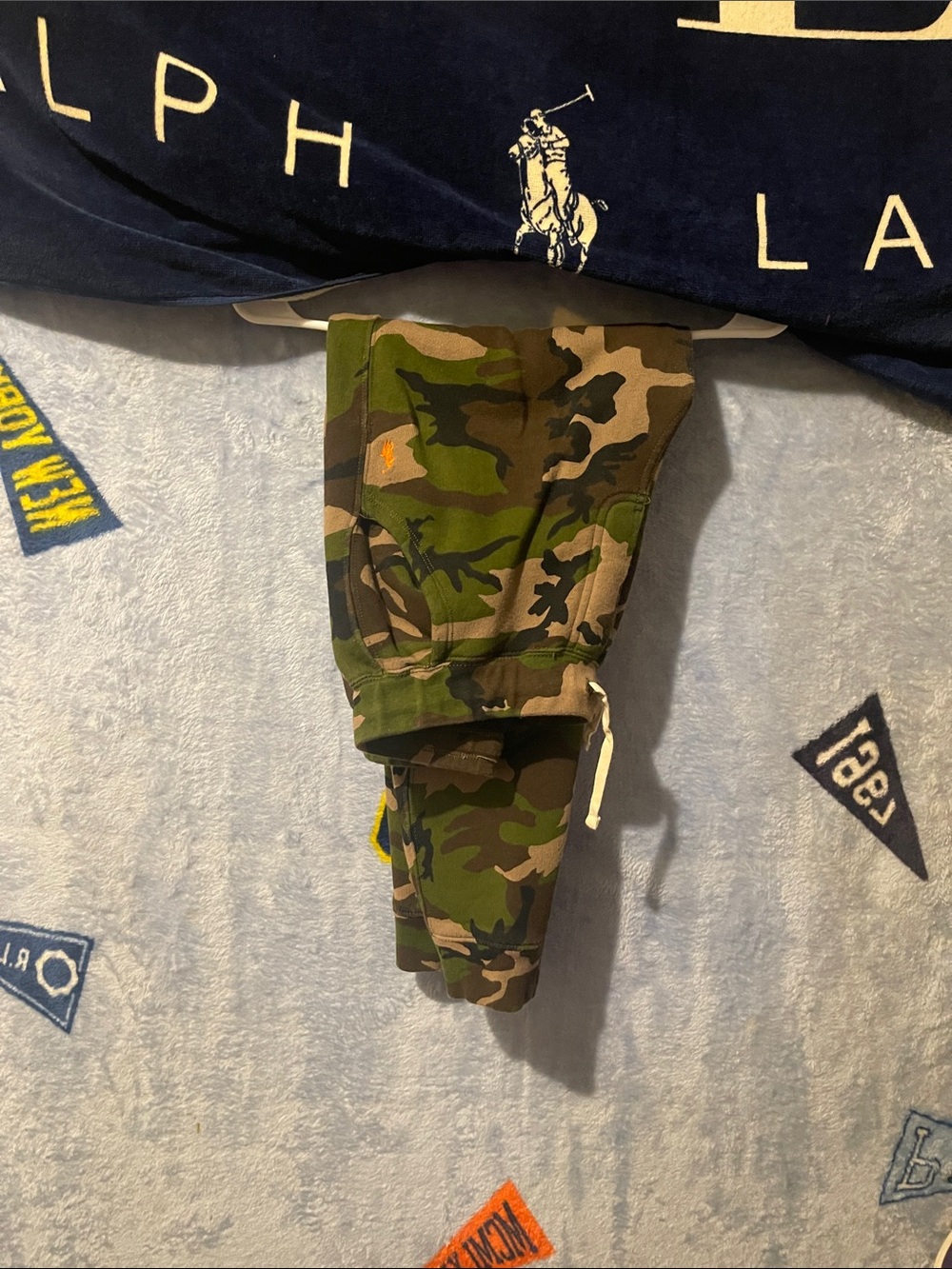 Ralph Lauren Boys' Green Camo Drawstring Joggers